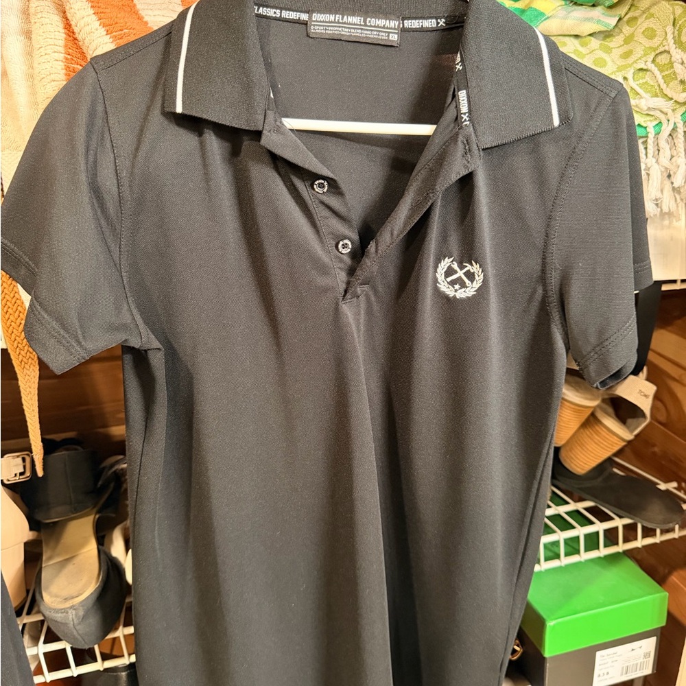 Black Dixxon Polo Shirt with Embroidered Logo